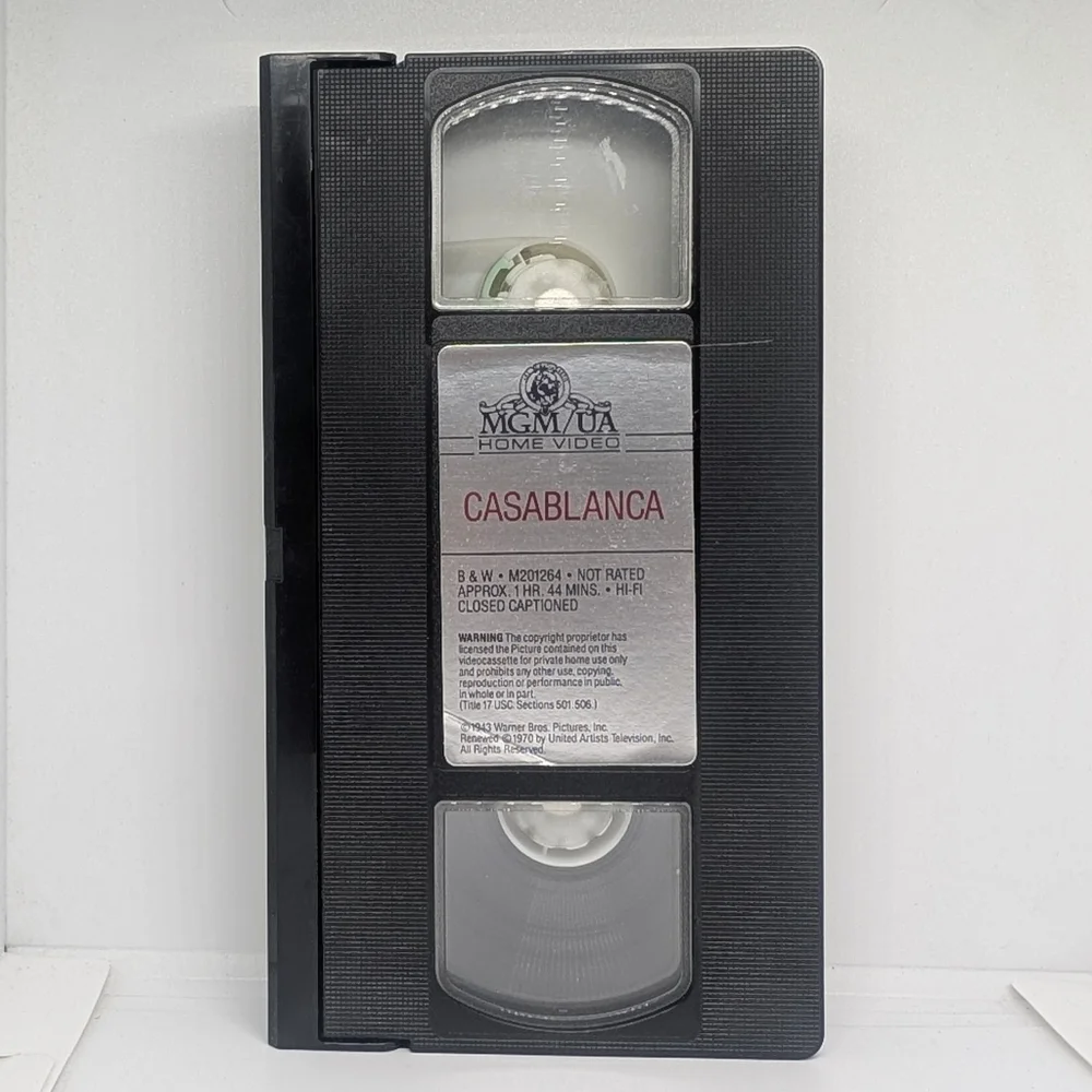 Casablanca (1942) VHS cassette movie